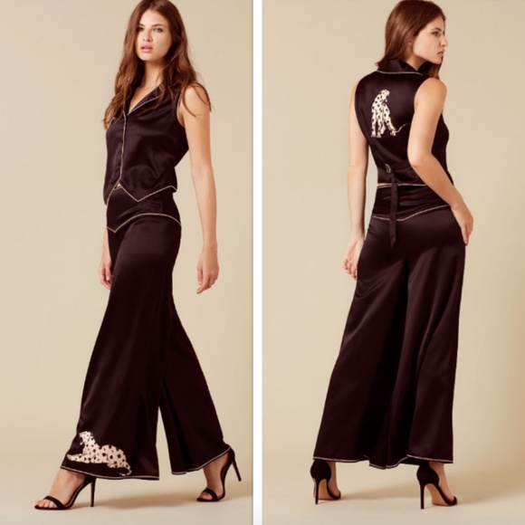 Agent Provocateur Selene Black Silk Pants NWT $675 - Picture 2 of 10